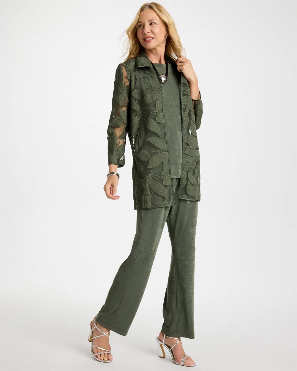 Travelers™ Collection Applique Embroidered Jacket | Chico's